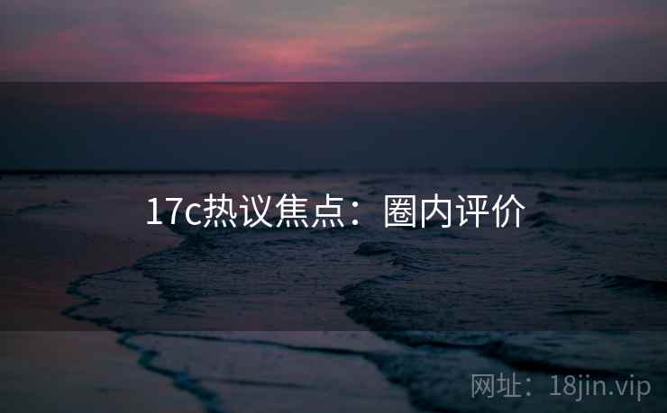 17c热议焦点：圈内评价